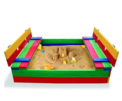 Детская песочница деревянная Baby Sport SB Дерево 200х200х23 см (Песочница - 30)