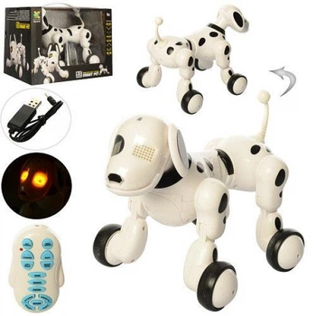 Інтерактивна собачка робот на радіоуправлінні 619 Smart Pet, білий