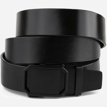 Чоловічий ремінь шкіряний Vintage leather-20269 115 см Чорний