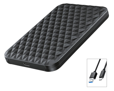 Зовнішня кишеня Orico для HDD/SSD 2.5" 2520C3-BK-EP USB Type-C - Black