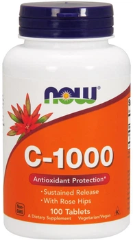 Вітамін C Now Foods Вітамін C-1000 з шипшиною 100 таблеток (733739006806)