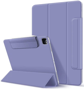Магнітний чохол-книжка з фіксатором BBM1 Magnetic Case для iPad Pro 12.9" 2020/2021/2022/Air 13" 2024(M2)/2025(M3)/2026(M4) Сіро-фіолетовий