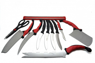 Набор ножей Contour Pro Knives Черно-красный