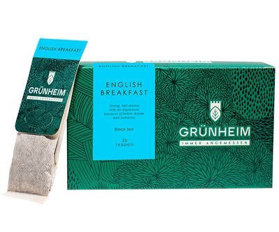 Черный чай Grunheim English Breakfast в пакетиках 20 шт