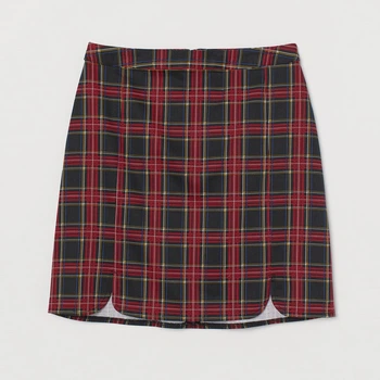 Спідниця H&M 0634068_клітина 32 Червона (KAY2000000964461)