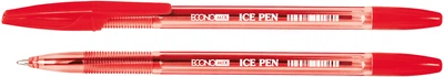 Набір кулькових ручок Economix Ice Pen 0.5 мм Червоний 50 шт. (E10186-03)