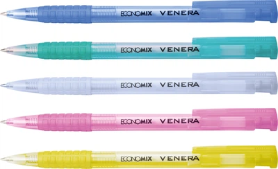 Набір кулькових ручок Economix Venera 0.5 мм Синій 50 шт. (E10105-25)
