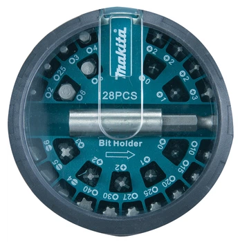 Набор бит насадок Makita B-28911 (28 шт) дискообразный набор + держатель (7673)