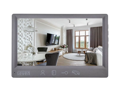 Видеодомофон с датчиком движения SEVEN DP–7571 FHD grey