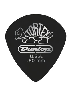 Медіатори DUNLOP 482P1.35 TORTEX PITCH BLACK JAZZ PLAYERS PACK 1.35