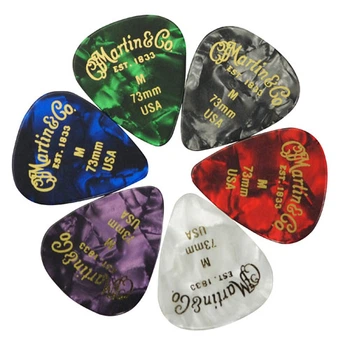 Медиаторы MARTIN 18A0096 Multi-Color Pearloid Pick Pack (0.73)