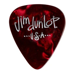 Медіатори DUNLOP 483P09MD GENUINE CELLULOID RED PEARLOID MEDIUM