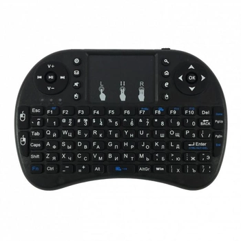 Беспроводная блютус мини Клавиатура для Android и SMART TV Air Mouse i8 WIRELESS TV телевизора с Тачпадом (англо-русская клавиатура) (I8 Air Mouse-2)