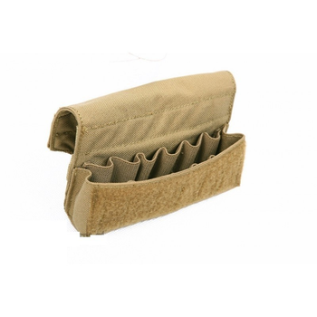 Подсумок для патронов 12 калибра молле Pantac Molle Shotgun Shell Pouch PH-C220, Cordura Хакі (Khaki)