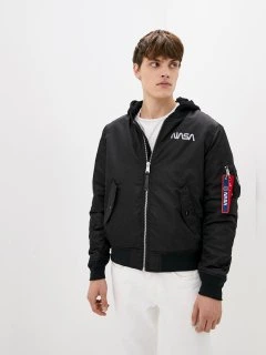 Куртка Airboss MA-1 Hooded NASA XL Black (707568225936_A)