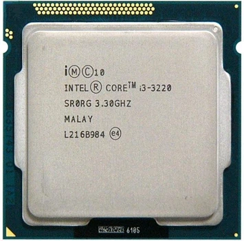 Процессор, Intel Core i3 3220, 2 ядра 4 потока, 3.3 гГц Б/У