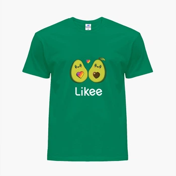Детская футболка для девочек Лайк Авокадо (Likee Avocado) (25186-1031-77) 158-164 см Хлопок Темно-зеленый