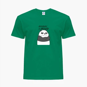 Детская футболка для мальчиков Вся правда о медведях (We Bare Bears) (25186-2899-74) 122-128 см Хлопок Темно-зеленый
