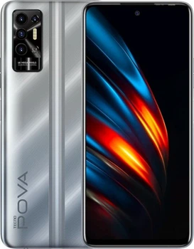 Мобильный телефон Tecno POVA 2 4 64GB Polar Silver