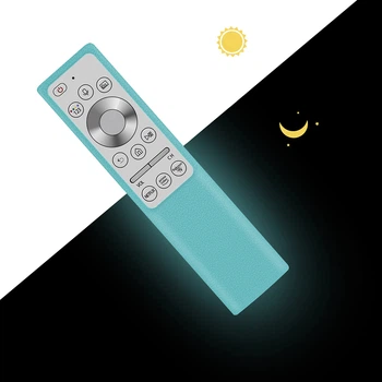 Чехол Sikai на пульт Samsung QLED BN59-01311B / TM1990C (Светится в темноте) Glow Blue (23671)