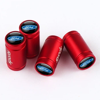Колпачки на ниппель с лого Ford Alitek Sports Red Форд, 4 шт (67719)