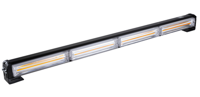 Стробоскоп LED 4 секції 12В/24В (61x5.5x4.5cm) + пульт, 14 варіантів спалаху бурштиновий, led діоди COB