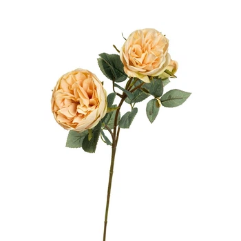 Штучна гілка троянди, кремова Rose