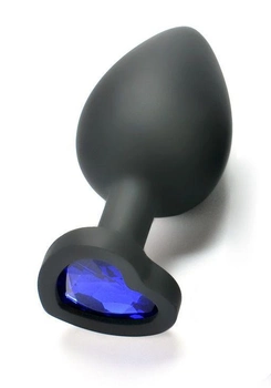 Анальная пробка с кристаллом Slash, Large цвет черный (22328822000000000)