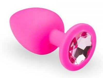 Силиконовая анальная пробка Slash Silicone, M цвет розовый/светло-розовый (20638820000000000)