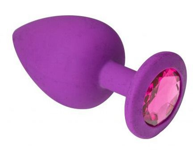 Силиконовая анальная пробка Slash Silicone, S цвет фиолетовый/темно-розовый (20637818000000000)