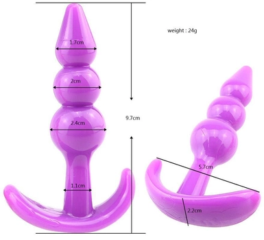 Глянцевая анальная пробка Slash цвет фиолетовый (22316017000000000)
