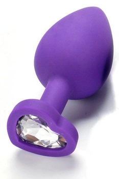 Анальная пробка с кристаллом Slash, Small цвет фиолетовый (22330787000000000)