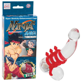 Стяжка для мошонки і пеніса Ninja колір червоний (12205015000000000)