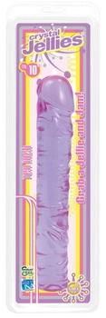 Фалоімітатор Doc Johnson Crystal Jellies Classic 10 inch колір бузковий (08656009000000000)