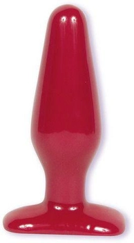 Красная средняя анальная пробка Butt Plug Red - Slim Medium (00490000000000000)