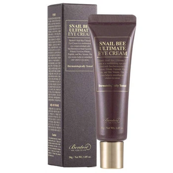 Крем для кожи вокруг глаз с муцином улитки и пчелиным ядом Benton Snail Bee Ultimate eye cream, 30мл