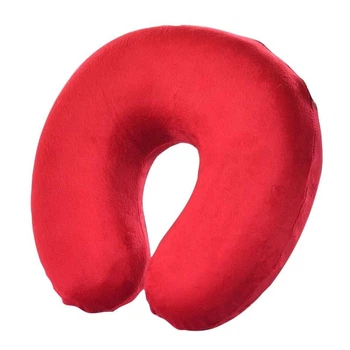 Ортопедическая подушка для путешествий Travel Pillow Memory Foam (30x29 ) Красный