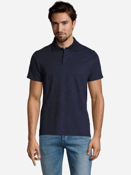 Поло длинное мужское Sol's Prescott Men 11377319 XXL Темно-синее (3660734113147)