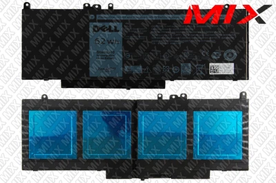 Батарея Dell Latitude E5270 E5470 E5570 Precision 3510 (6MT4T) 7.6V 7750mAh ОРИГІНАЛ Тип1 7049000 Original