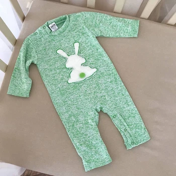 Чоловічок BetiS "Хвостик" Зелений В'язане полотно Меланж 27077959 Зріст 68