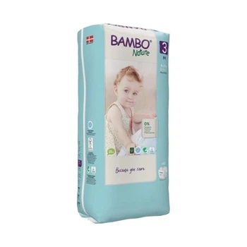 Эко Подгузники Bambo Nature Midi Tall 3 (4-8 кг), 52 шт. Bambo Nature (19263)