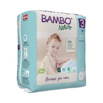 Эко Подгузники Bambo Nature Midi 3 (4-8 кг), 28 шт. Bambo Nature (19253)