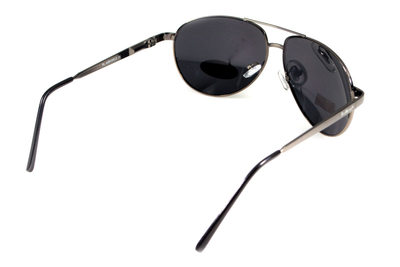 Темные очки с поляризацией BluWater Airforce (gray) (gun metal) Polarized (4ЭИРФ-ГМ20П)
