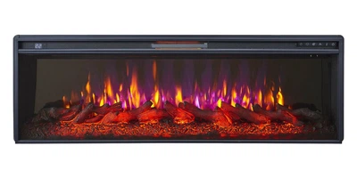 Линейный электрокамин ArtiFlame AF50 эффект живого пламени со звуком с регулировкой обогрева