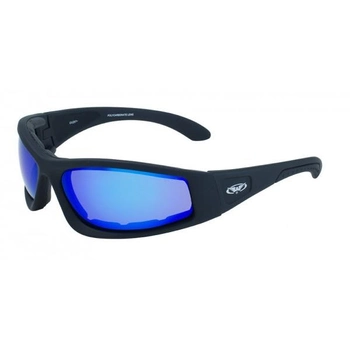 Очки защитные с уплотнителем Global Vision TRIUMPHANT G-Tech™ синие зеркальные