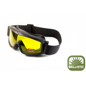 Очки защитные с уплотнителем Global Vision BALLISTECH-3 желтые