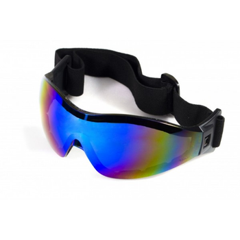 Очки защитные с уплотнителем Global Vision Z-33 G-Tech™ синие зеркальные