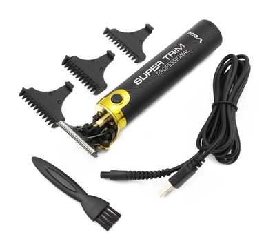 Машинка для стрижки VGR Super Trim V-082 электрическая беспроводная профессиональная с 3 насадками Черная (12644)