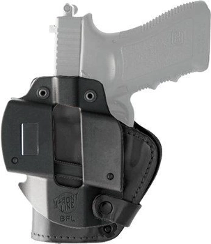 Кобура Front Line LKC для Glock 26/27/28. Материал - Kydex/кожа/замша. Цвет - черный (2370.22.35)