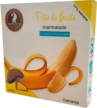 Мармелад SHOUD'E Pate de Fruits Банан в шоколаде 100 г (4820230690323)